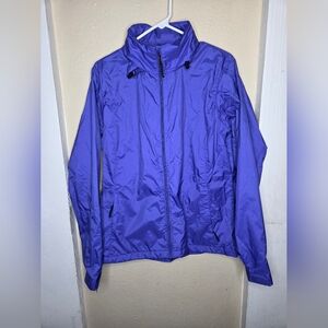 Cabela's Jacket Womens Large Purple 4MOST REPEL Hooded Rain Windbreaker Mesh